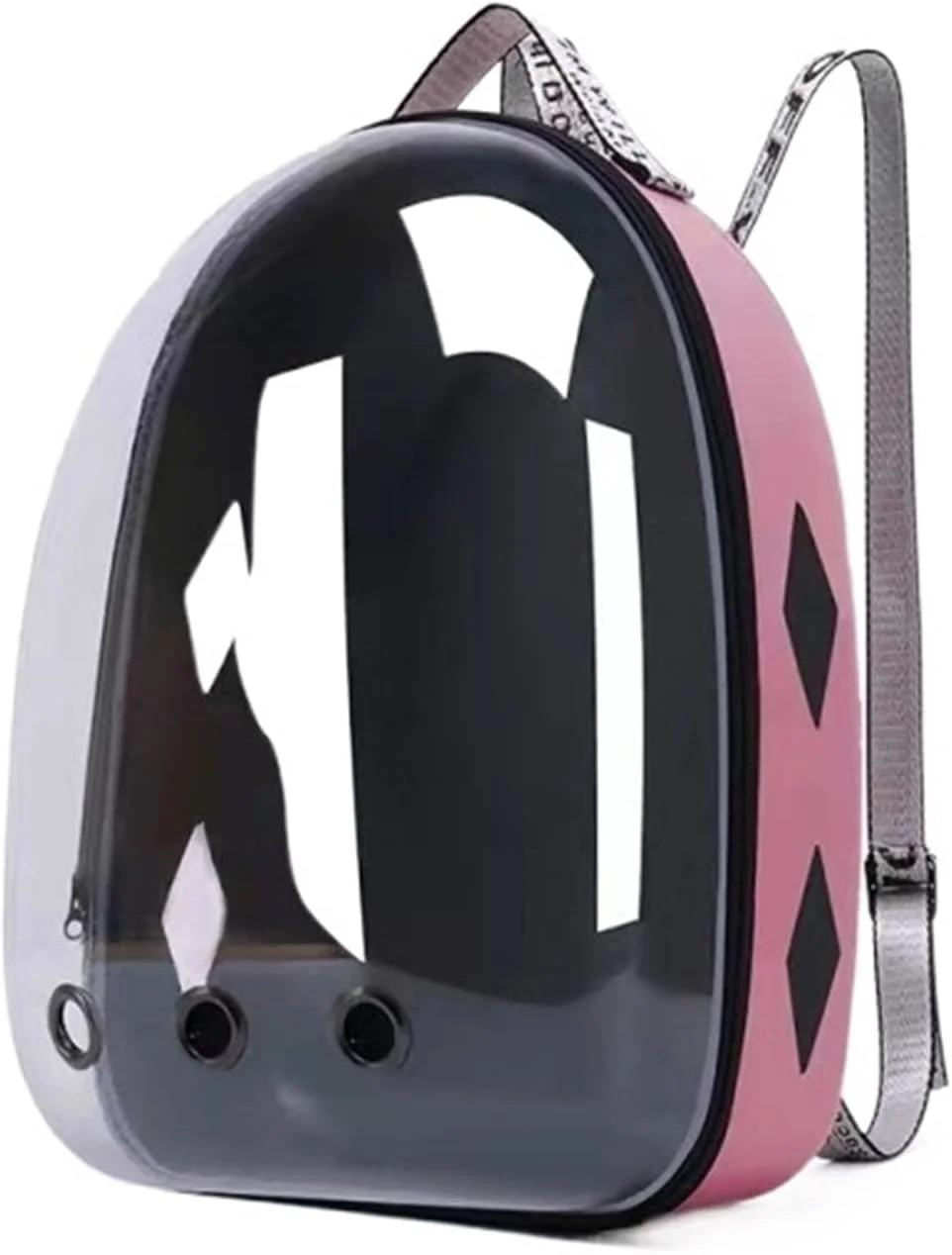 کیف حمل سگ UTOYA برای سگ های کوچک، کیف حمل گربه، قفس حمل حیوانات خانگی سگ کوچک، کوله پشتی قابل حمل، شانه ای، کپسول فضایی شفاف (رنگ: آبی تیره)