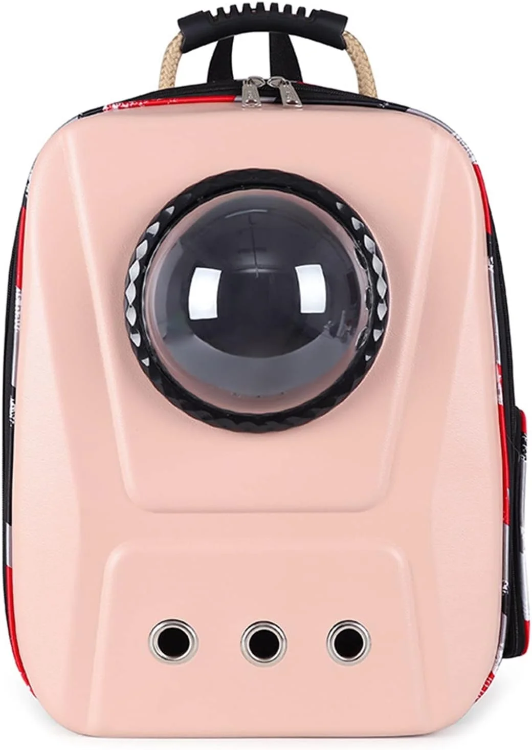 کیف حمل سگ یوتویا برای سگ های کوچک، کوله پشتی فضایی کپسولی فضانورد برای گربه، پنجره حبابی برای بچه گربه، توله سگ، چیواوا، جعبه حمل سگ کوچک، کیف مسافرتی غار در فضای باز (رنگ: صورتی)