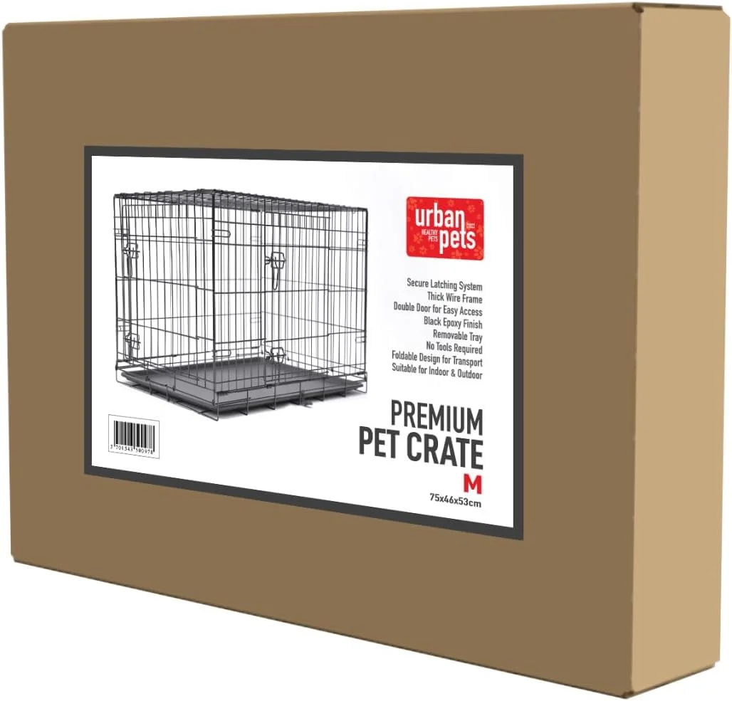قفس سگ تاشو Urban Pets - سایز M ابعاد 75 x 46 x 53 سانتی متر قفس سگ تاشو Urban Pets - سایز M ابعاد 75 x 46 x 53 سانتی متر