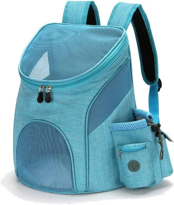 کیف حمل سگ UTOYA برای سگ های کوچک، سفر حیوانات خانگی در فضای باز، کوله پشتی دوتایی تاشو برای گربه و سگ، لوازم مد حیوانات خانگی، کیف حمل جلویی (رنگ: H)