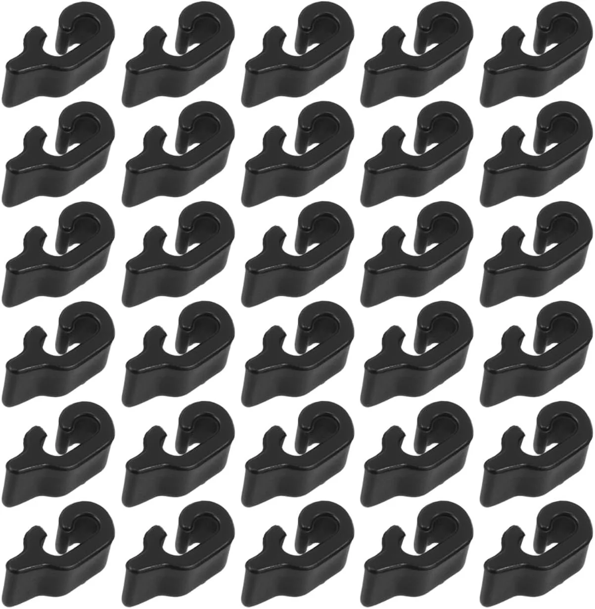 Unomor 40 عدد بست درب قفس، گیره های سیم سنگین برای محوطه حیوانات خانگی، سگ، گربه، خرگوش، قفل های ایمن، نصب آسان، مشکی