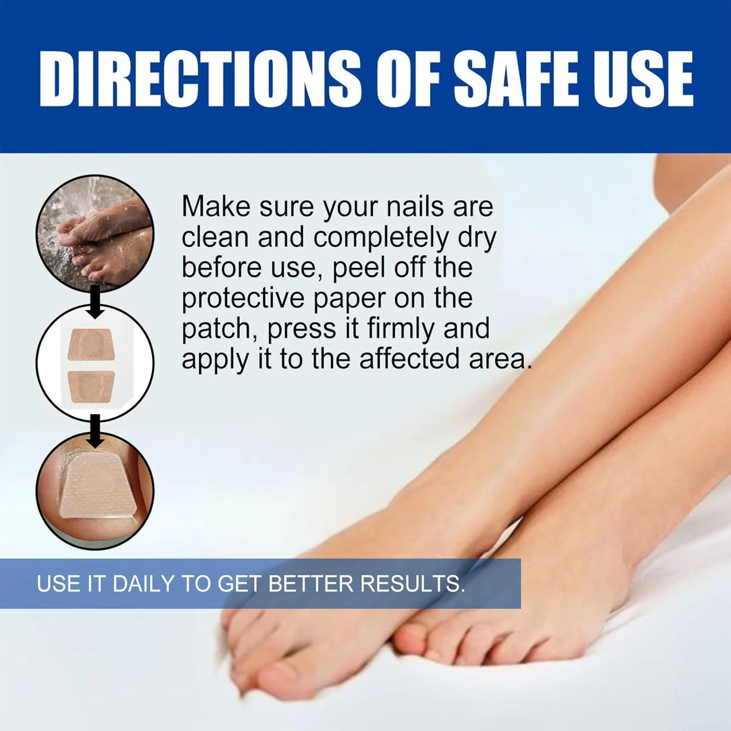 برچسب های درمان قارچ ناخن TERRIFI - ترمیم کننده قوی قارچ ناخن پا، درمان 8 ساعته شبانه برای قارچ ناخن (32 عدد) برچسب های درمان قارچ ناخن TERRIFI - ترمیم کننده قوی قارچ ناخن پا، درمان 8 ساعته شبانه برای قارچ ناخن (32 عدد)