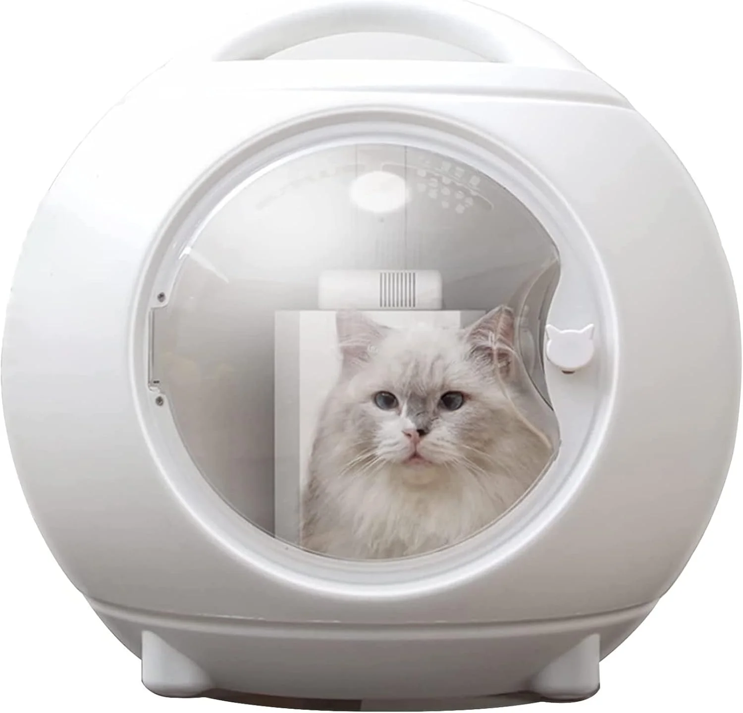 باکس خشک کن حیوانات خانگی TsoLay، خشک کن موی حیوانات خانگی با چرخه باد گرم 360 درجه کاملا اتوماتیک با قابلیت تنظیم دما و زمان، خشک کن هوشمند حمام حیوانات خانگی برای نظافت گربه ها و سگ های کوچک