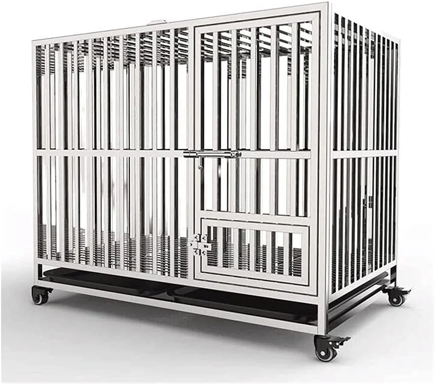 قفس حیوانات خانگی، قفس سگ و قفس گربه با حصار توالت، قفس های بزرگ حیوانات خانگی، قفس های ویلایی حیوانات خانگی، لانه های حصاردار، 78×52×70 سانتی متر