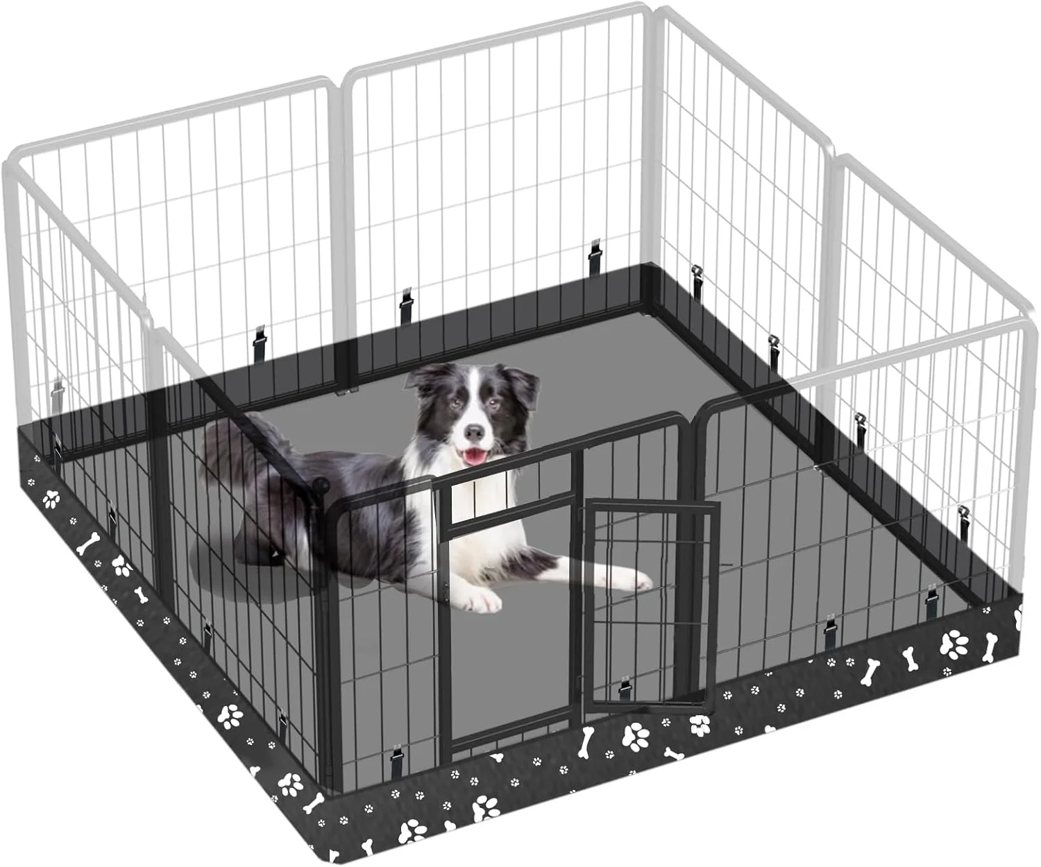 پد زیرین مربعی شکل THINMUHAND مناسب برای پارک بازی سگ، مناسب برای پارک بازی فلزی 8 پنلی 48 اینچی، پد باکس سگ، پد پارک بازی توله سگ، اتصالات سگک الاستیک. (توجه: پارک بازی شامل نمی شود!!!) - مشکی پد زیرین مربعی شکل THINMUHAND مناسب برای پارک بازی سگ، مناسب برای پارک بازی فلزی 8 پنلی 48 اینچی، پد باکس سگ، پد پارک بازی توله سگ، اتصالات سگک الاستیک. (توجه: پارک بازی شامل نمی شود!!!) - مشکی