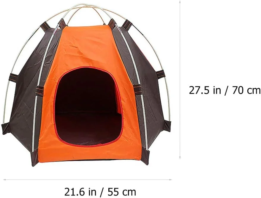 چادر حیوانات خانگی SUPVOX برای سگ های کوچک، چادر کمپینگ حیوانات خانگی در فضای باز، خانه چادر ضد آب گربه و سگ، چادر حیوانات خانگی ضد آفتاب قابل حمل برای داخل و خارج از منزل