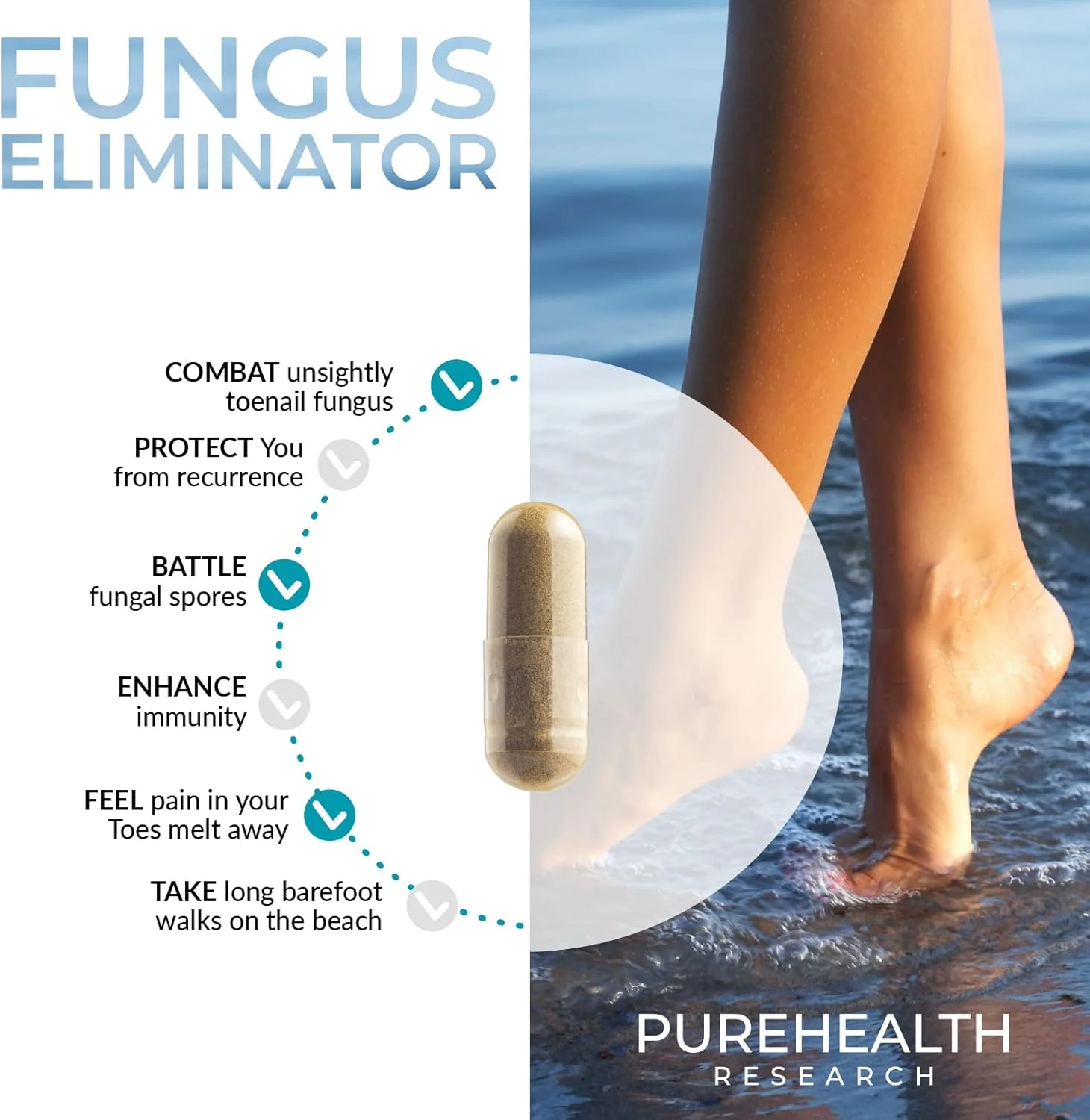 محلول ضد قارچ ناخن پا از PureHealth Research با طیف کامل، به تسکین، ترمیم و تحریک رشد ناخن های تازه و شفاف کمک می کند. غیر GMO، ساخت ایالات متحده آمریکا، 1 بطری محلول ضد قارچ ناخن پا از PureHealth Research با طیف کامل، به تسکین، ترمیم و تحریک رشد ناخن های تازه و شفاف کمک می کند. غیر GMO، ساخت ایالات متحده آمریکا، 1 بطری