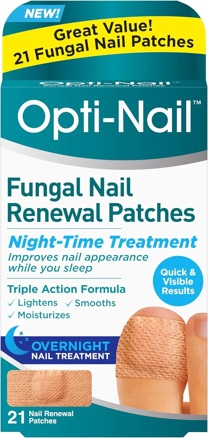 پد های ترمیم کننده ناخن قارچی Opti-Nail - 21 پد، درمان شبانه برای بهبود ظاهر ناخن در هنگام خواب پد های ترمیم کننده ناخن قارچی Opti-Nail - 21 پد، درمان شبانه برای بهبود ظاهر ناخن در هنگام خواب