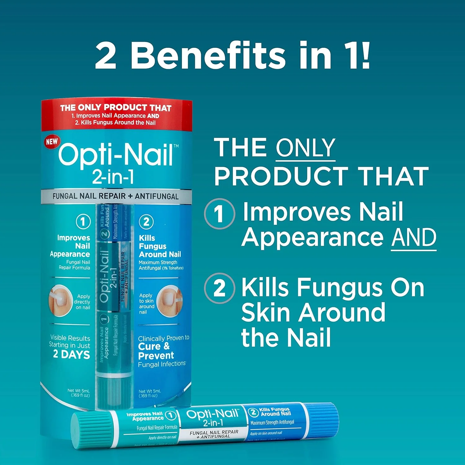 محلول دو کاره ترمیم ناخن قارچی Opti-Nail، بهبود ظاهر ناخن و از بین بردن قارچ اطراف ناخن. محلول دو کاره ترمیم ناخن قارچی Opti-Nail، بهبود ظاهر ناخن و از بین بردن قارچ اطراف ناخن.