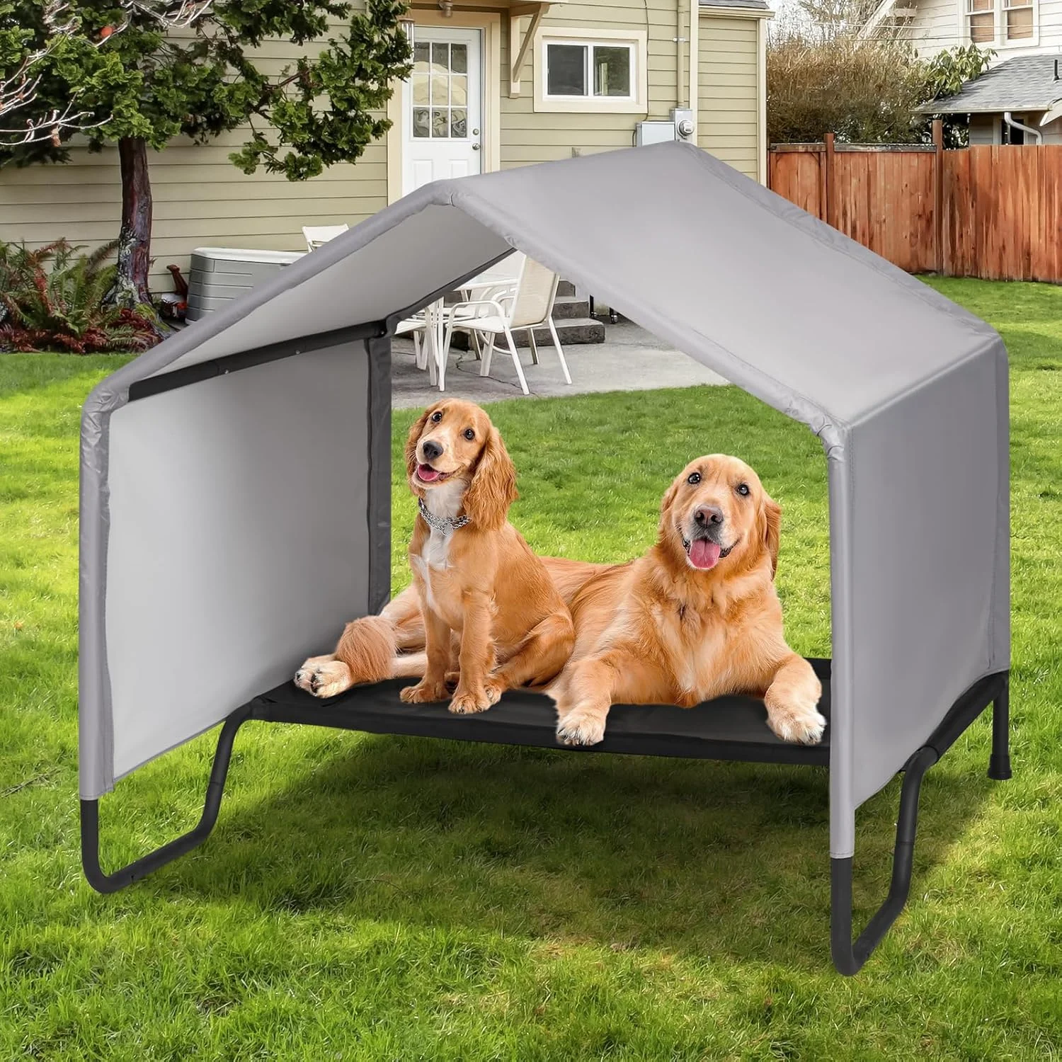 سایبان سگ، چادر فضای باز برای سگ های بزرگ سایبان سگ، چادر فضای باز برای سگ های بزرگ