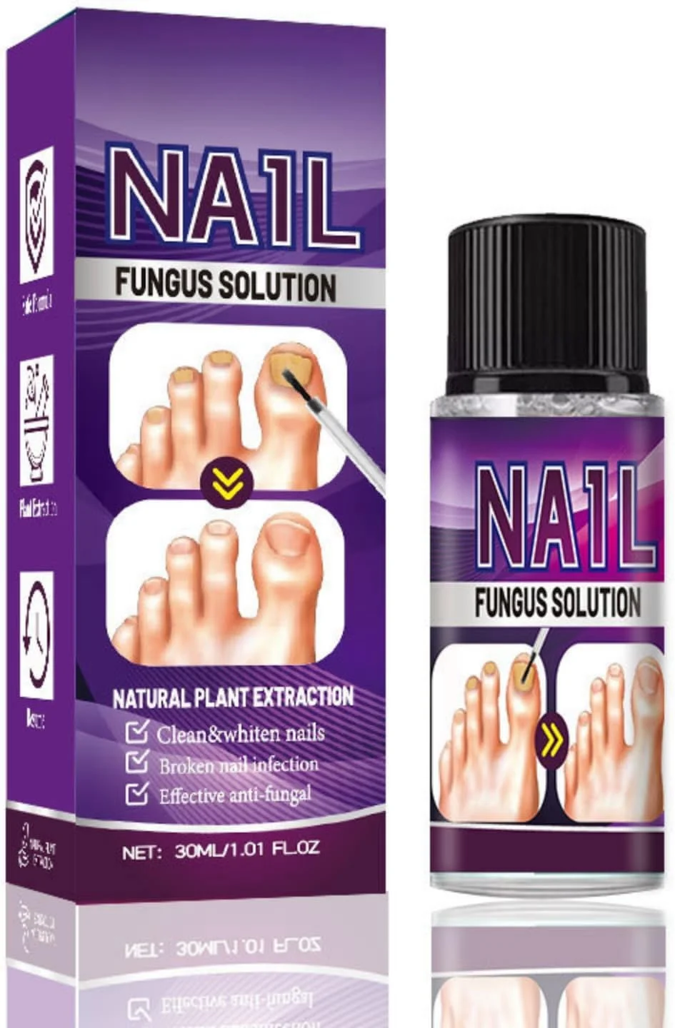 اسانس ترمیم کننده اونیکومیکوز JDLYEVER 30ml - محلول گیاهی برای عفونت های قارچی ناخن - فرمول غلیظ کننده و صاف کننده - نفوذ عمیق - جلوگیری از عفونت های قارچی دست و پا
