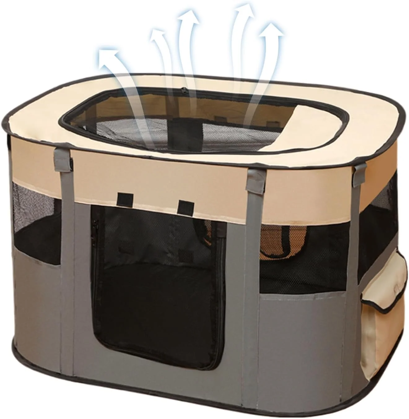 چادر بچه گربه | قفس قابل حمل گربه، تخت تاشو قفس تنفسی برای کمپینگ، حیاط خلوت، اتاق نشیمن، خانه، حیاط، آپارتمان، مسافرت در فضای باز، پاسیو، بالکن