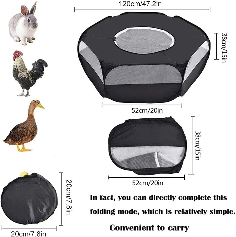 محوطه بازی حیوانات خانگی POOWO، محفظه های تاشو و قابل حمل سگ در فضای باز برای سگ/گربه/خرگوش با سایه بان مقاوم در برابر آب محوطه بازی حیوانات خانگی POOWO، محفظه های تاشو و قابل حمل سگ در فضای باز برای سگ/گربه/خرگوش با سایه بان مقاوم در برابر آب