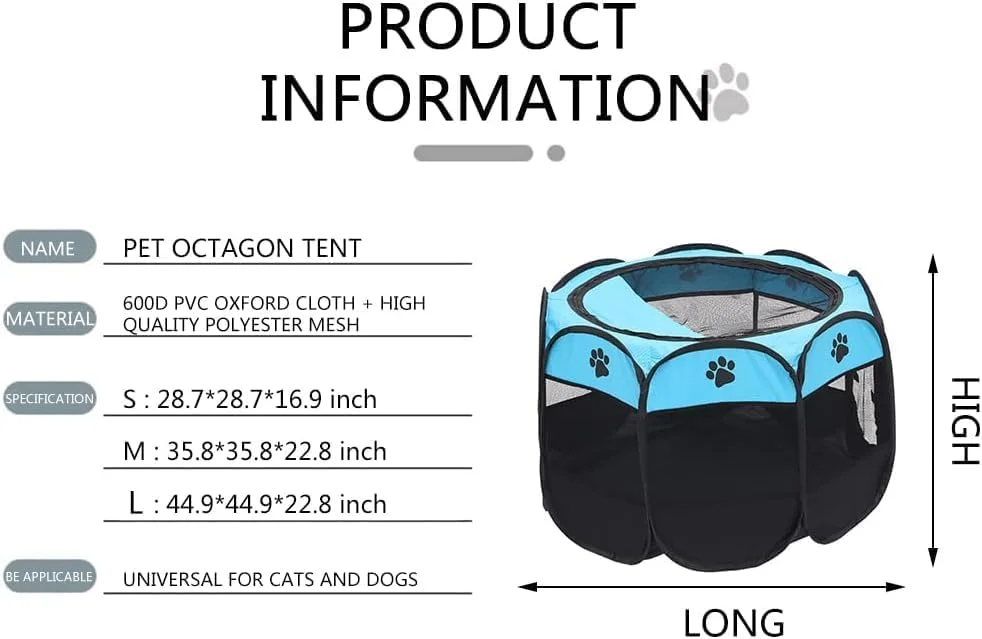 محوطه بازی تاشو حیوانات خانگی، پناهگاهی برای حیوانات کوچک و متوسط در داخل و خارج از خانه