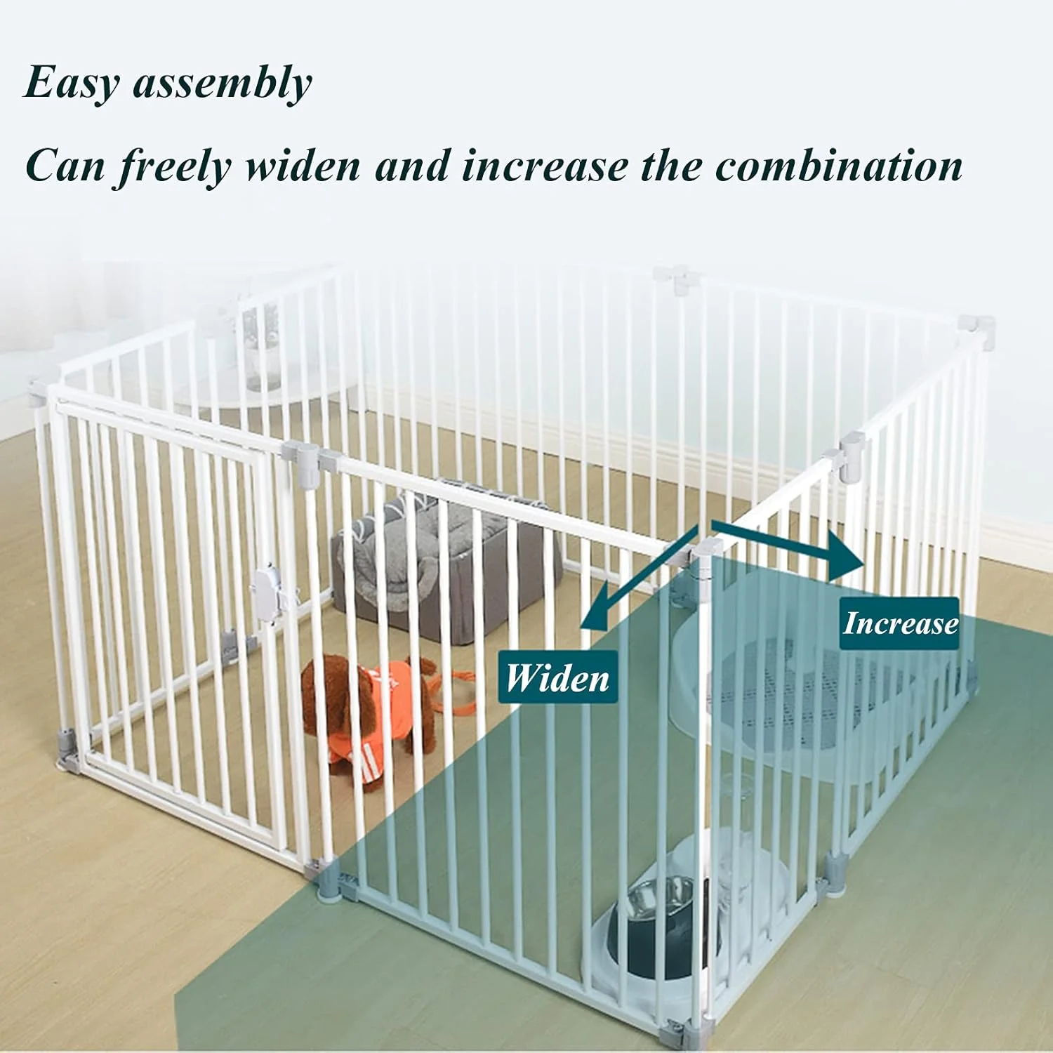 محوطه بازی حیوانات خانگی، قفس فلزی سگ، قفس گربه، حصار قابل حمل که می تواند در هر دو جهت باز شود، محوطه بازی حیوانات کوچک در فضای داخلی و خارجی برای خوکچه هندی، خرگوش، جربیل، توله سگ (اندازه: 132*66*70 سانتی متر) محوطه بازی حیوانات خانگی، قفس فلزی سگ، قفس گربه، حصار قابل حمل که می تواند در هر دو جهت باز شود، محوطه بازی حیوانات کوچک در فضای داخلی و خارجی برای خوکچه هندی، خرگوش، جربیل، توله سگ (اندازه: 132*66*70 سانتی متر)