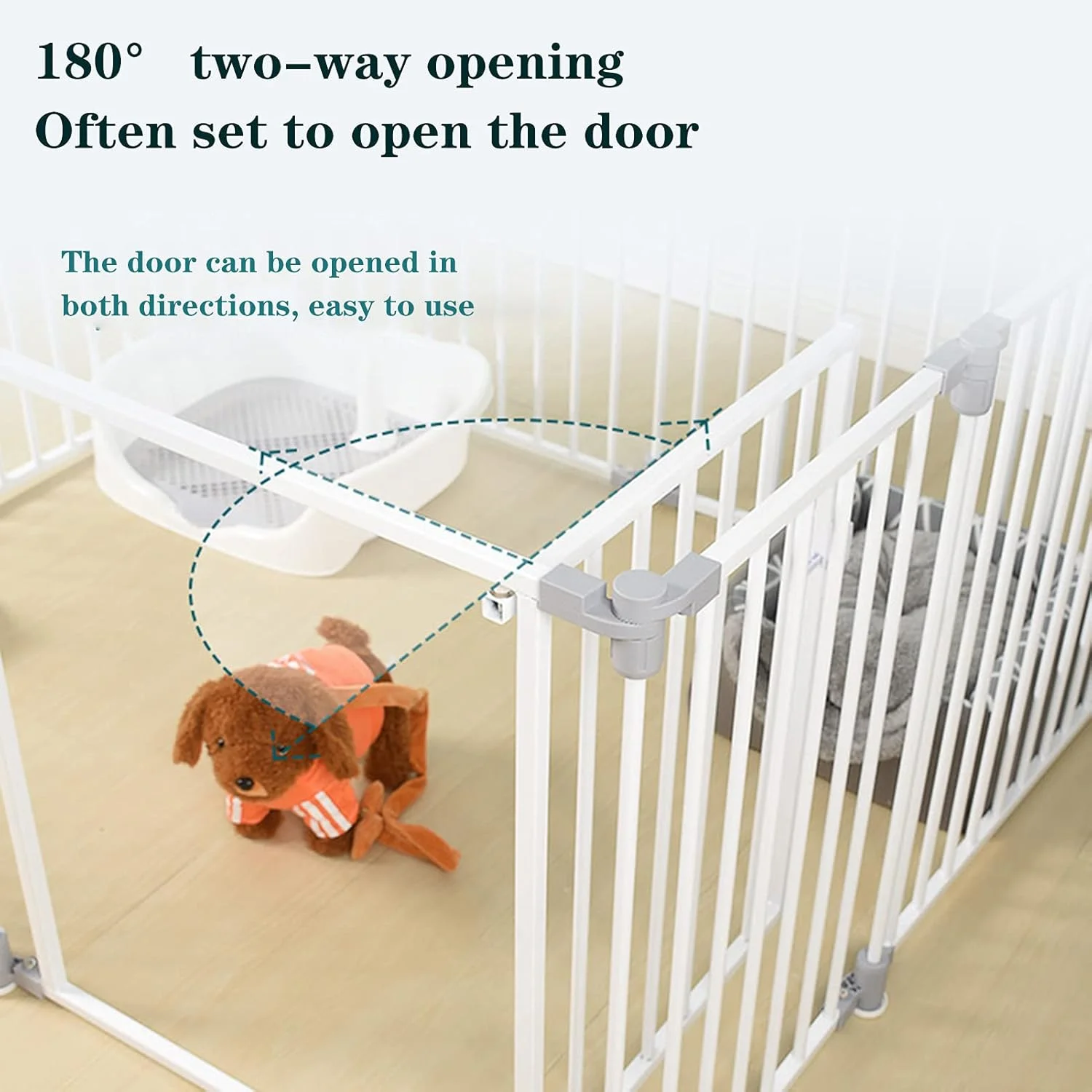 محوطه بازی حیوانات خانگی، قفس فلزی سگ، قفس گربه، حصار قابل حمل که می تواند در هر دو جهت باز شود، محوطه بازی حیوانات کوچک در فضای داخلی و خارجی برای خوکچه هندی، خرگوش، جربیل، توله سگ (اندازه: 132*66*70 سانتی متر) محوطه بازی حیوانات خانگی، قفس فلزی سگ، قفس گربه، حصار قابل حمل که می تواند در هر دو جهت باز شود، محوطه بازی حیوانات کوچک در فضای داخلی و خارجی برای خوکچه هندی، خرگوش، جربیل، توله سگ (اندازه: 132*66*70 سانتی متر)