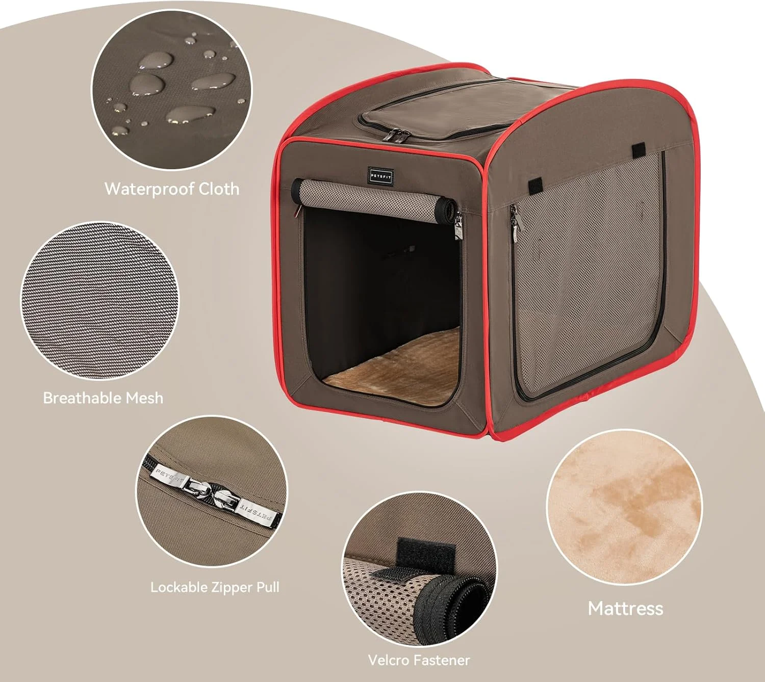 Petsfit قفس حمل تاشو گربه، باکس گربه، باکس سگ، مکعب بازی گربه، باکس سبک وزن حیوانات خانگی (مدل A) Petsfit قفس حمل تاشو گربه، باکس گربه، باکس سگ، مکعب بازی گربه، باکس سبک وزن حیوانات خانگی (مدل A)