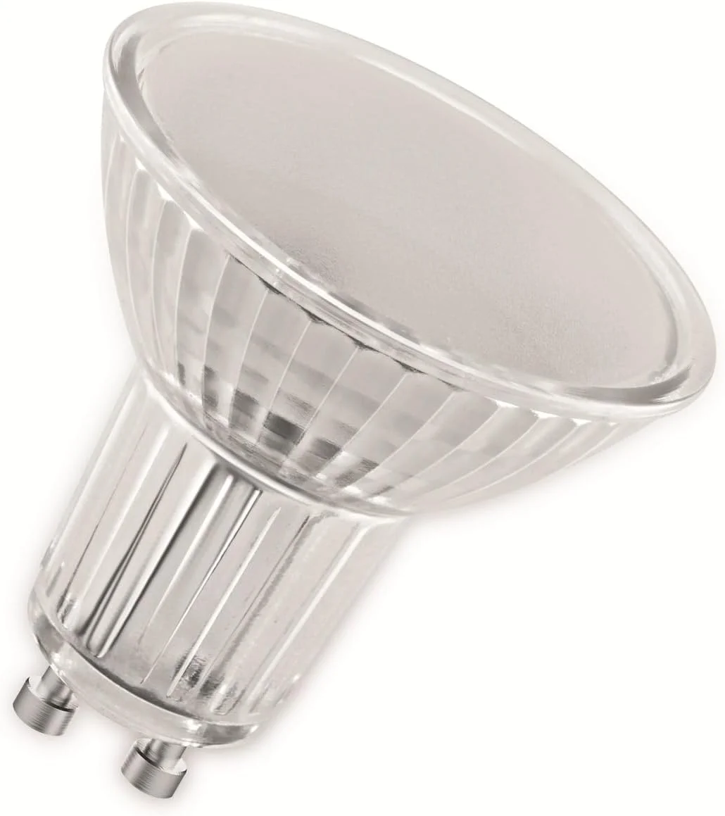 لامپ ال ای دی رفلکتوری پایه GU10 اوسرام مدل BASE PAR16 50، نور سفید سرد (4000K)، جایگزین لامپ های هالوژنی 50 وات، بسته 5 عددی