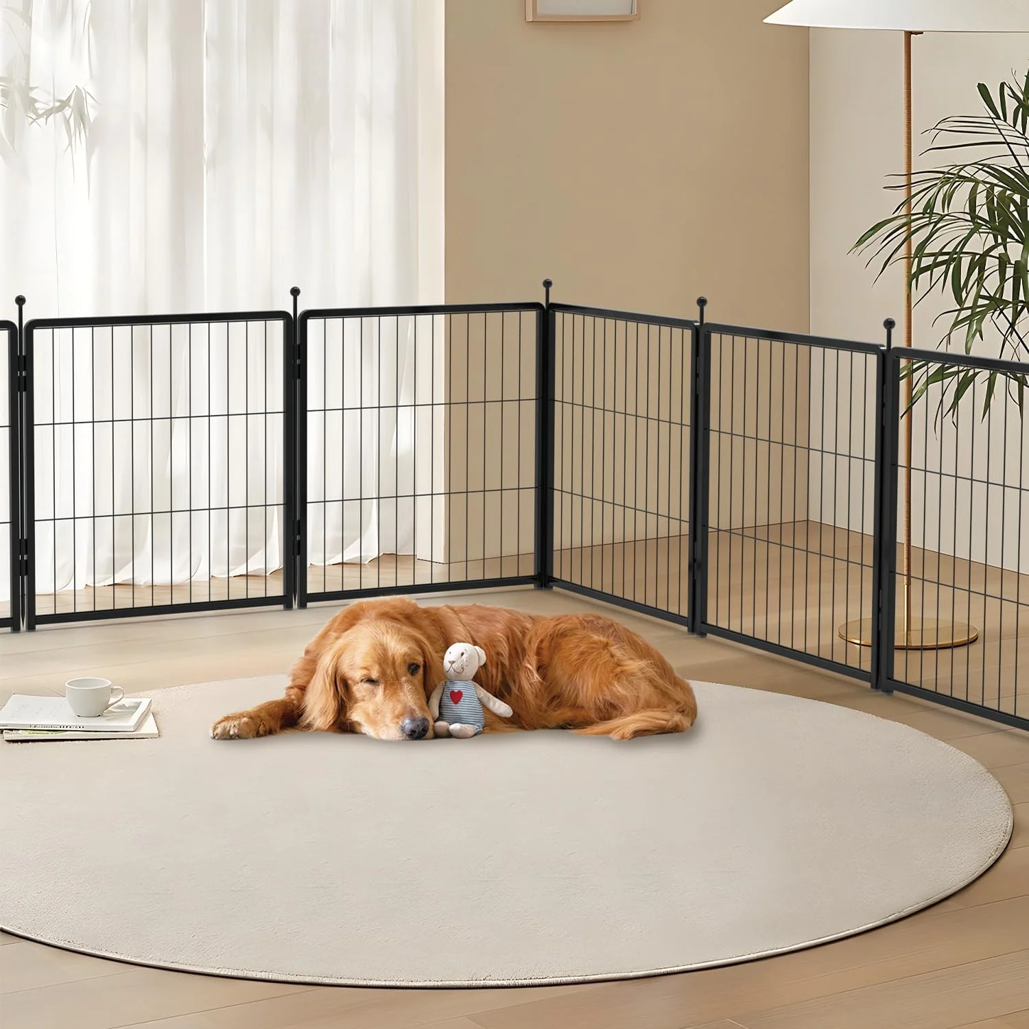 PETREEK Pet Playpen for Indoor, Yard 36inch 12 Panels