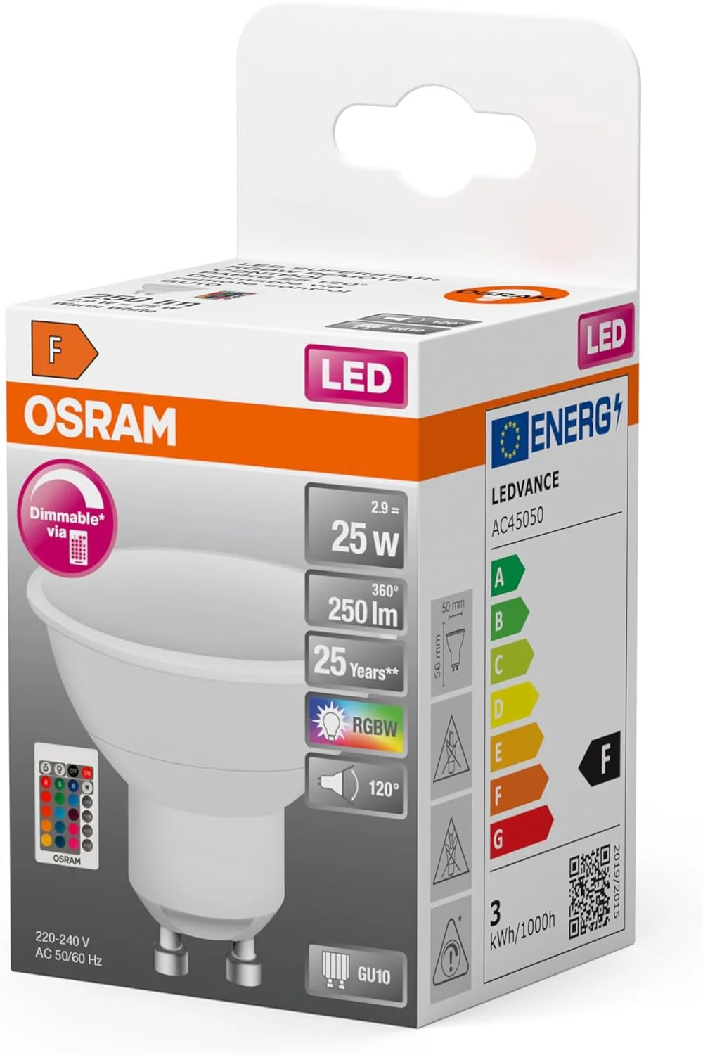 لامپ ال ای دی رفلکتور اسرام | پایه: GU10 | سفید سرد | 4000 کلوین | 6.90 وات | جایگزین 80 وات | LED STAR PAR16، تک بسته، PAR16 لامپ ال ای دی رفلکتور اسرام | پایه: GU10 | سفید سرد | 4000 کلوین | 6.90 وات | جایگزین 80 وات | LED STAR PAR16، تک بسته، PAR16