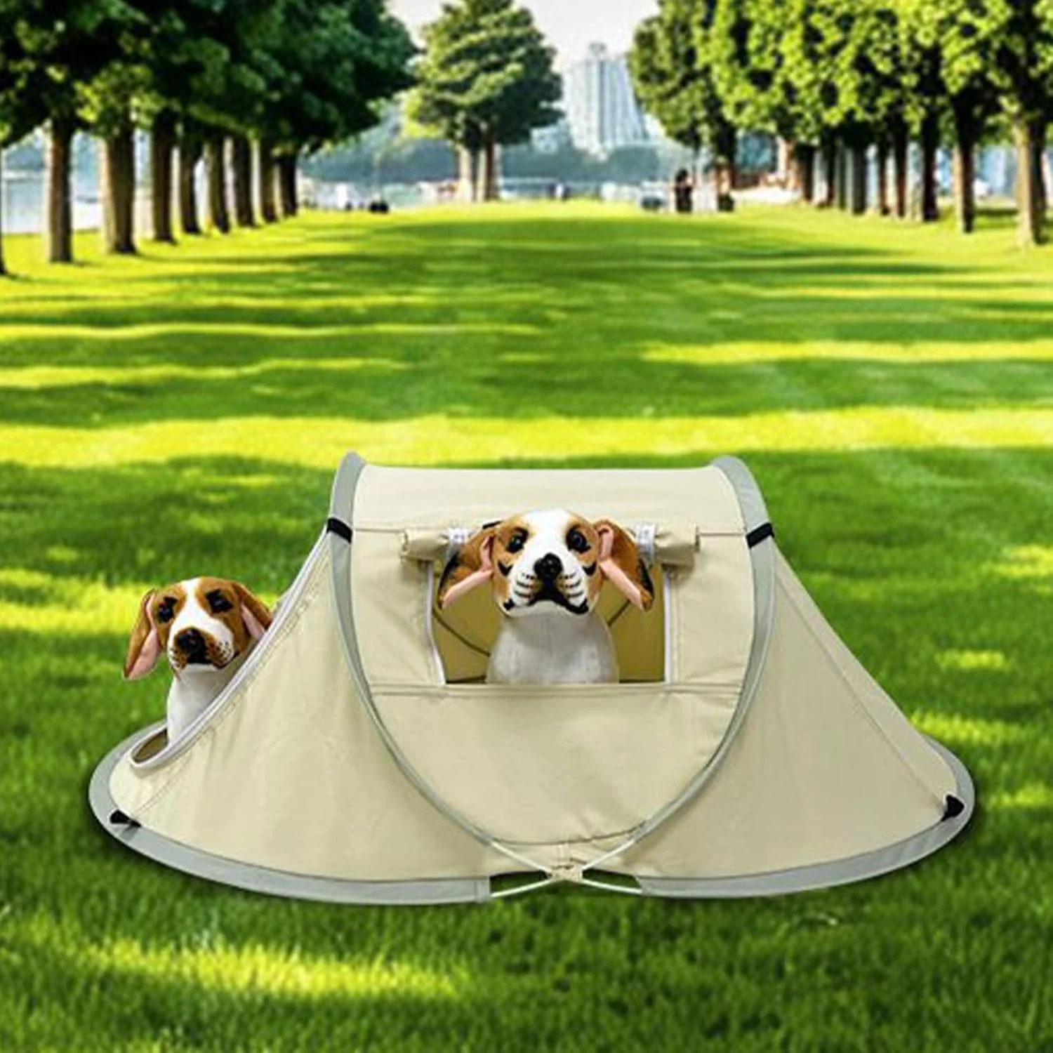 چادر تاشو حیوانات خانگی مناسب فضای باز | پناهگاه ضد آب حیوانات خانگی - چادر پاپ آپ ضد آب برای سگ گربه چمن باغ بالکن مسافرت کمپینگ داخل خانه پیک نیک فضای باز