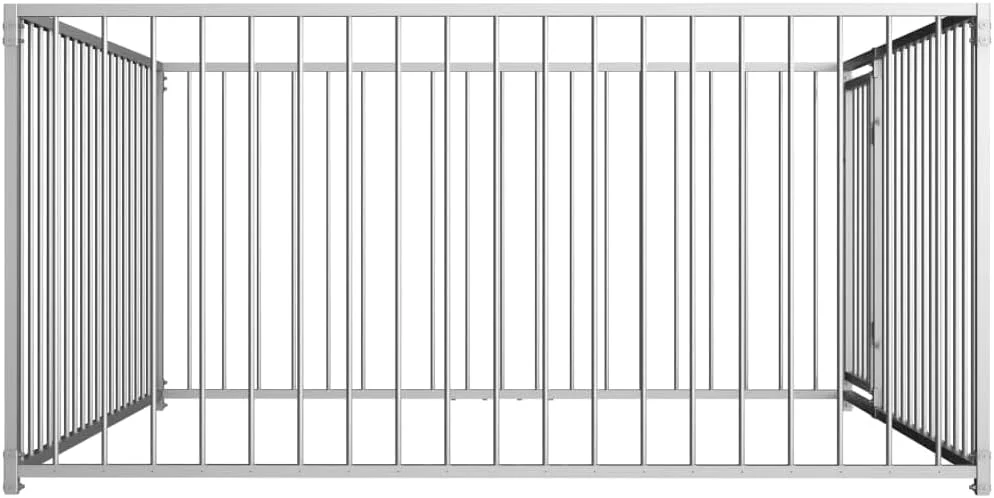 قفس سگ در فضای باز | خانه سگ | قفس خانه حیوانات خانگی 200x200x100 سانتی متر CFW95793 قفس سگ در فضای باز | خانه سگ | قفس خانه حیوانات خانگی 200x200x100 سانتی متر CFW95793