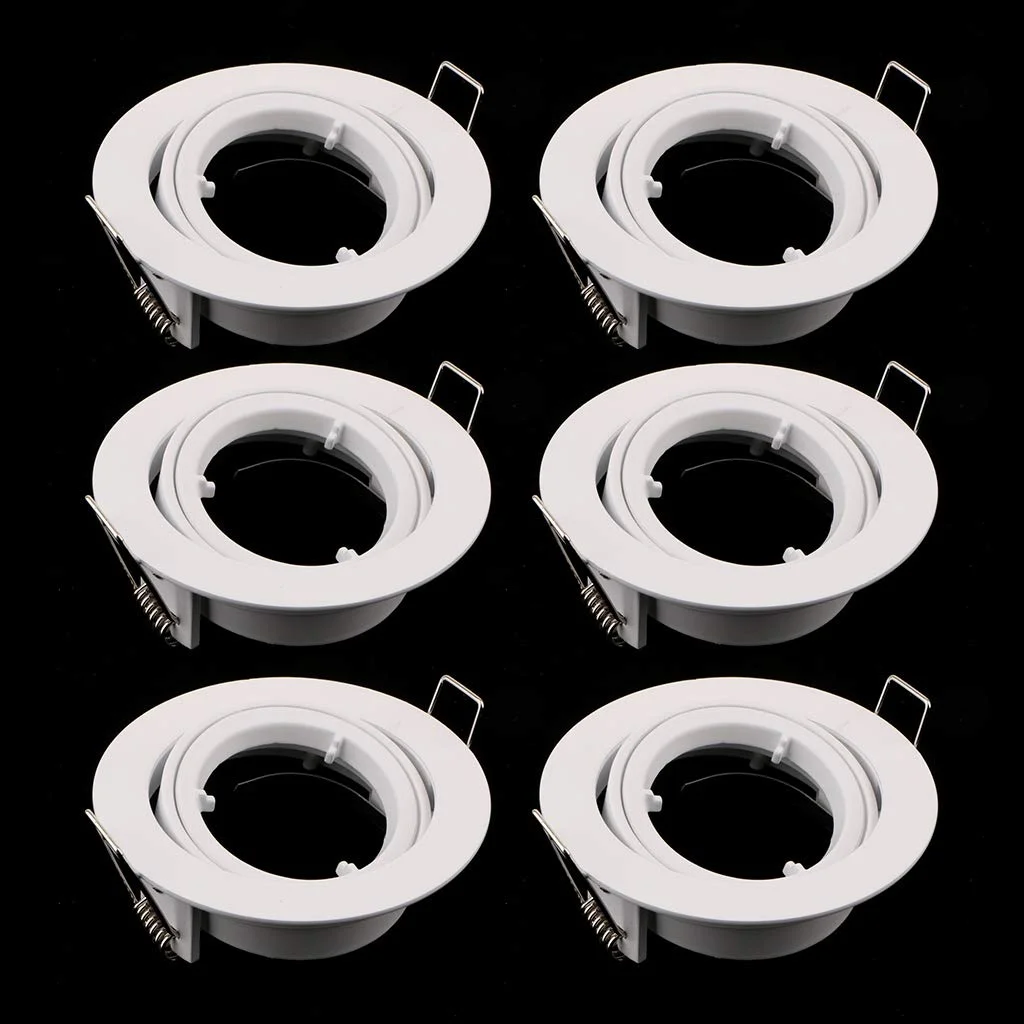 LOVIVER بسته 6 عددی MR16 / GU10 چراغ سقفی، هولدر جایگزین چراغ LED، محافظ براکت، 110-220 ولت، 50 وات، 95 X 33 میلی متر - تصویر 3