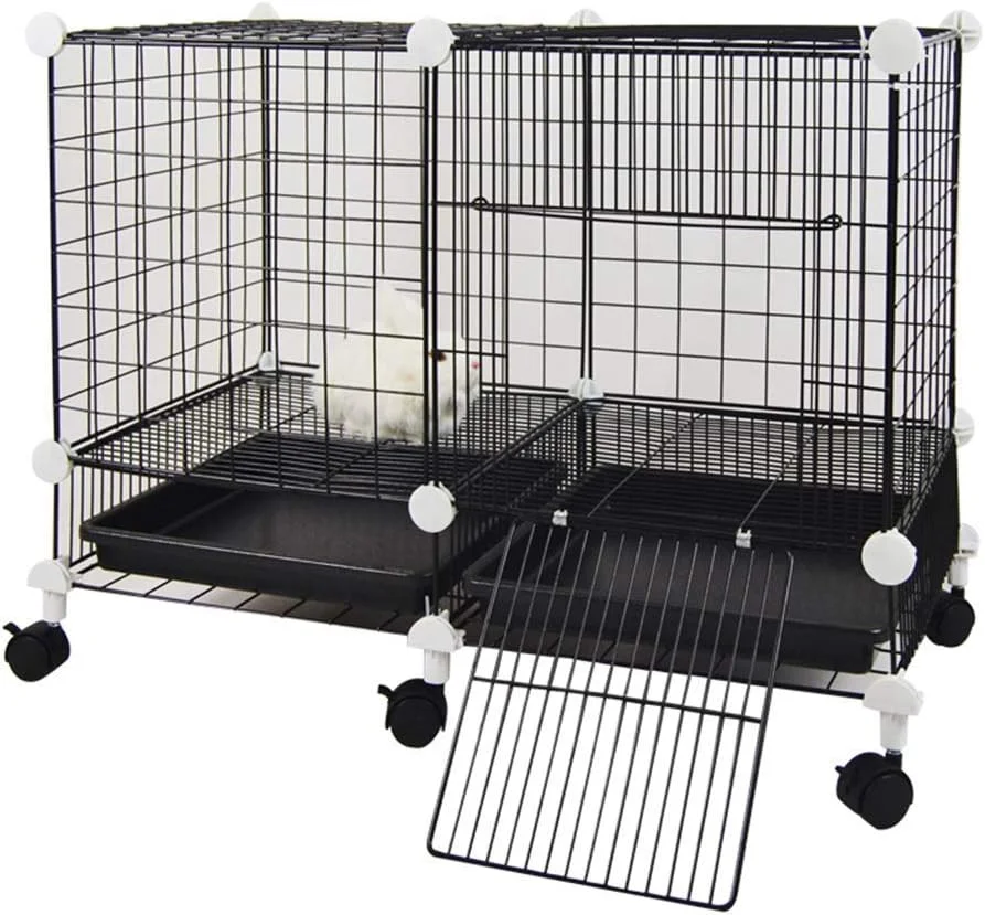 قفس گربه، خانه آپارتمانی گربه داخلی DIY، حصار حیوانات خانگی، سیم فلزی، محوطه بازی توله سگ، جعبه حمل و نقل، 95 * 47 * 62 سانتی متر (اندازه: 140 * 62 * 47 سانتی متر) قفس گربه، خانه آپارتمانی گربه داخلی DIY، حصار حیوانات خانگی، سیم فلزی، محوطه بازی توله سگ، جعبه حمل و نقل، 95 * 47 * 62 سانتی متر (اندازه: 140 * 62 * 47 سانتی متر)