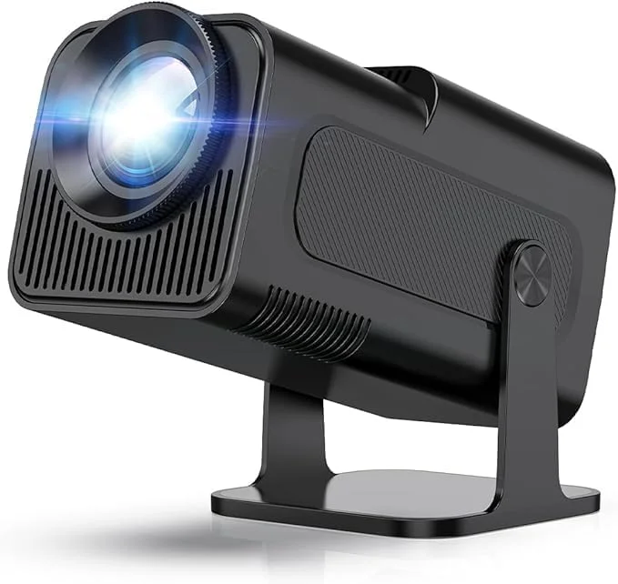 پروژکتور 4K با اندروید 11، رزولوشن اصلی 1080P، روشنایی 390 انسی لومن، WiFi6 و بلوتوث 5.0، پروژکتور سینمای خانگی قابل حمل برای فیلم های فضای باز، استریم، بازی، سازگار با HDMI/USB/AV
