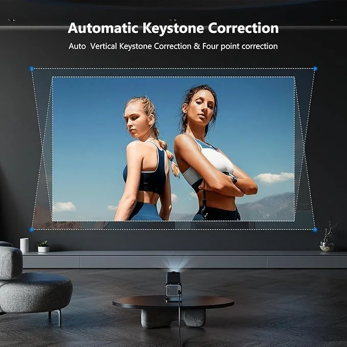 پروژکتور 4K با اندروید 11، رزولوشن اصلی 1080P، روشنایی 390 انسی لومن، WiFi6 و بلوتوث 5.0، پروژکتور سینمای خانگی قابل حمل برای فیلم های فضای باز، استریم، بازی، سازگار با HDMI/USB/AV پروژکتور 4K با اندروید 11، رزولوشن اصلی 1080P، روشنایی 390 انسی لومن، WiFi6 و بلوتوث 5.0، پروژکتور سینمای خانگی قابل حمل برای فیلم های فضای باز، استریم، بازی، سازگار با HDMI/USB/AV