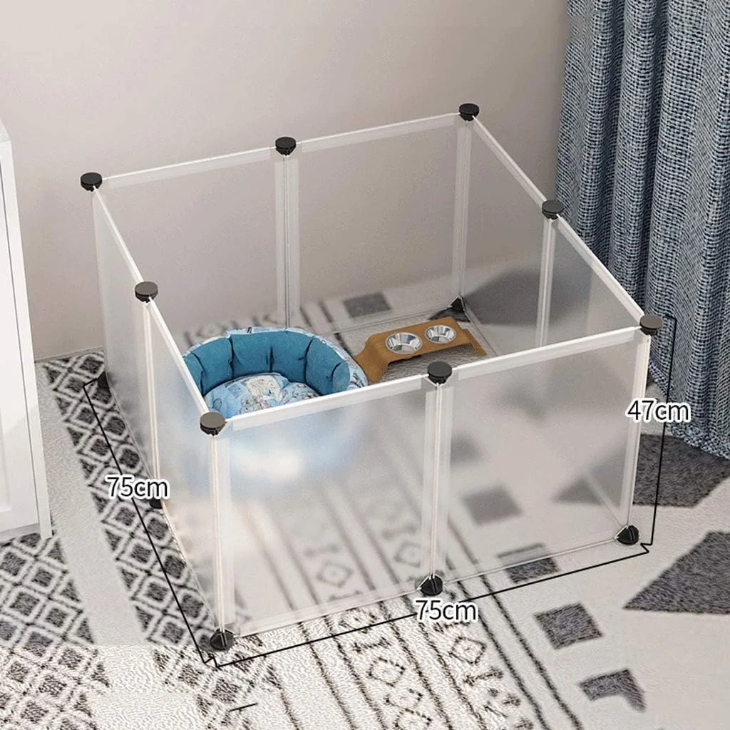 پارک بازی سگ HEJLZC مدل Portable Fence رنگ سفید