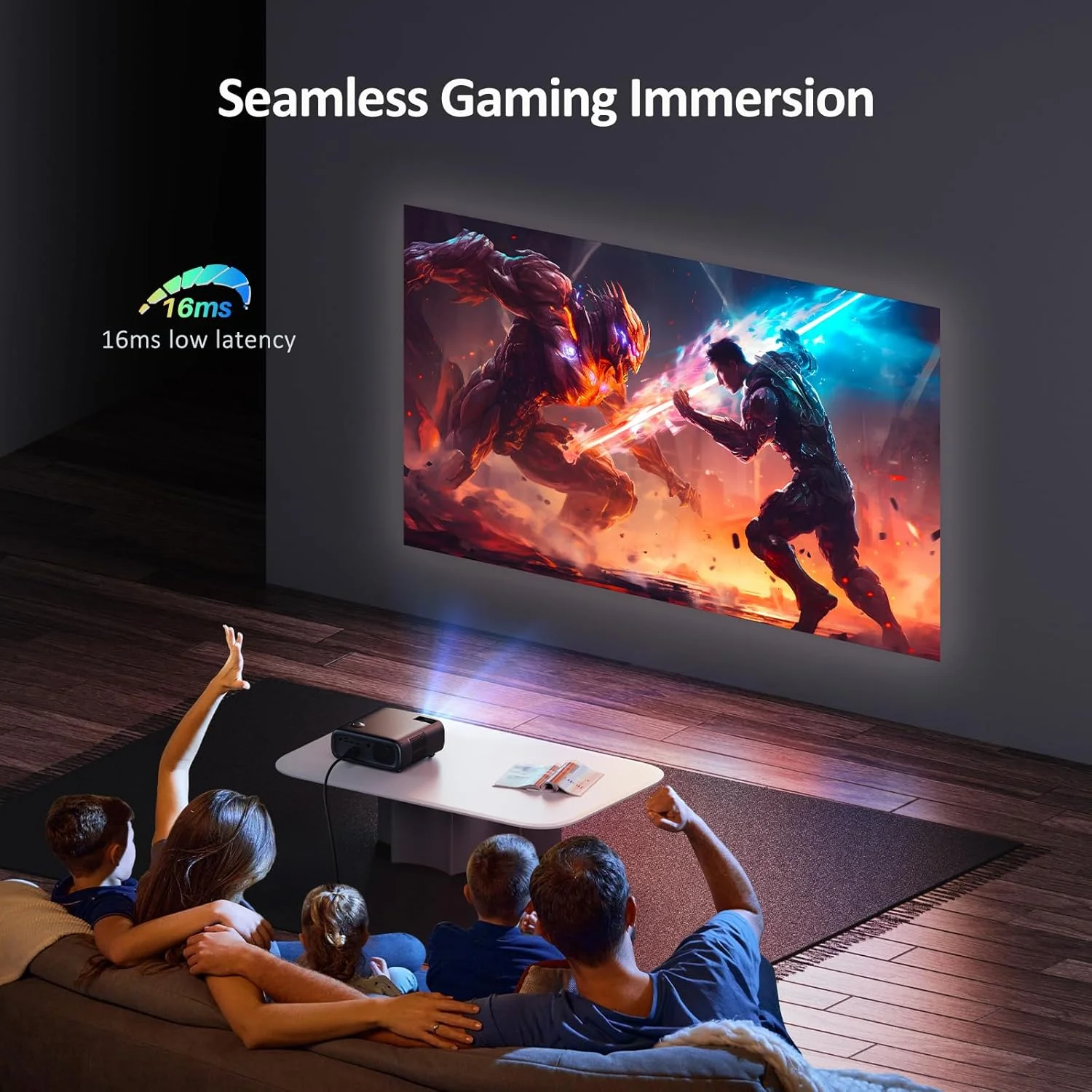 پروژکتور NexiGo PJ40 (نسل 3) با WiFi و بلوتوث، کالیبره شده بر اساس D65، رزولوشن اصلی 1080P، پشتیبانی از 4K، پروژکتور برای فیلم های فضای باز، بلندگوهای 20 واتی، سینمای خانگی، سازگار با TV Stick، iOS، Android پروژکتور NexiGo PJ40 (نسل 3) با WiFi و بلوتوث، کالیبره شده بر اساس D65، رزولوشن اصلی 1080P، پشتیبانی از 4K، پروژکتور برای فیلم های فضای باز، بلندگوهای 20 واتی، سینمای خانگی، سازگار با TV Stick، iOS، Android