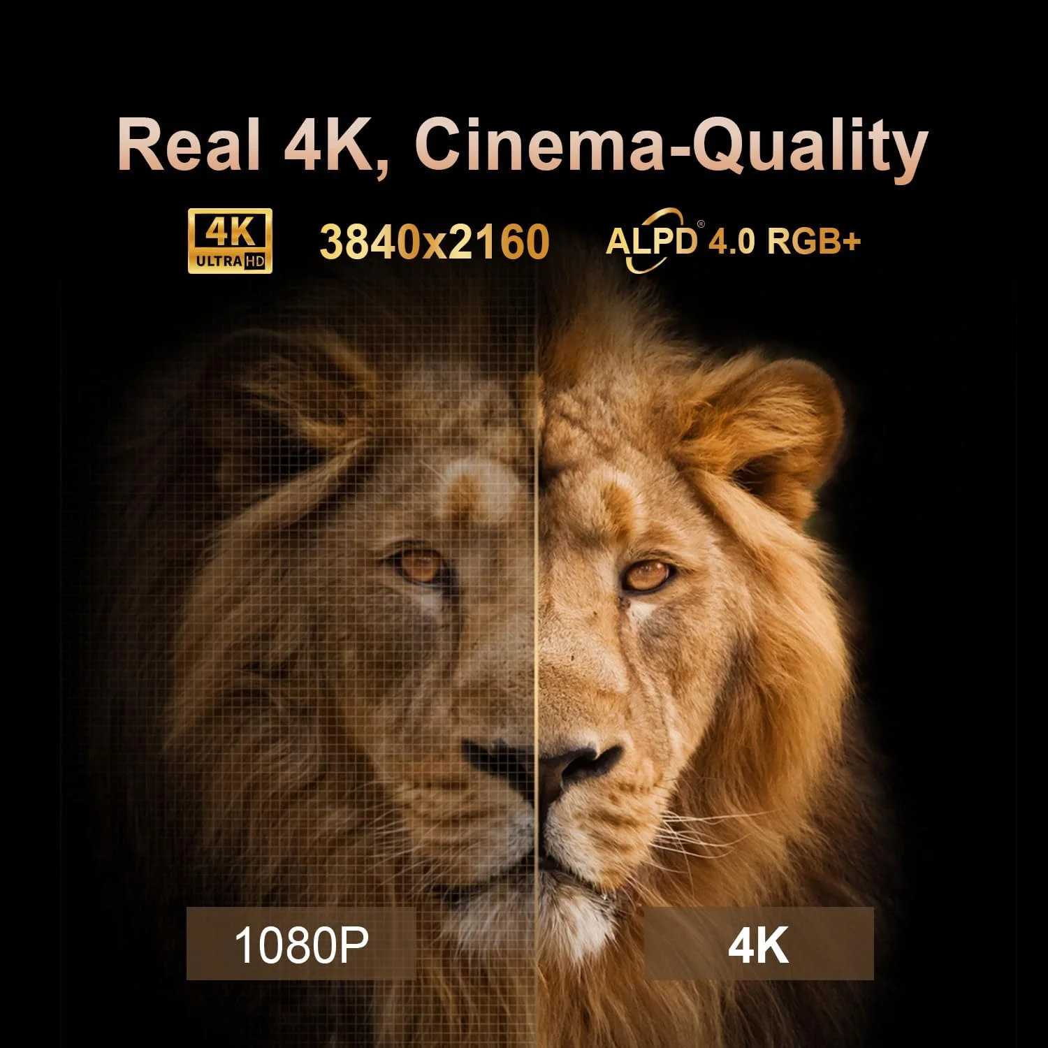 پروژکتور لیزری سه رنگ 4K UHD فرمووی THEATER با روشنایی 1800 لومن ISO، ALPD® 4.0 RGB+، تصویر 150 اینچی، Dolby Atmos، AndroidTV 11.0 تایید شده و کنترل صوتی میدان دور Google Assistant پروژکتور لیزری سه رنگ 4K UHD فرمووی THEATER با روشنایی 1800 لومن ISO، ALPD® 4.0 RGB+، تصویر 150 اینچی، Dolby Atmos، AndroidTV 11.0 تایید شده و کنترل صوتی میدان دور Google Assistant