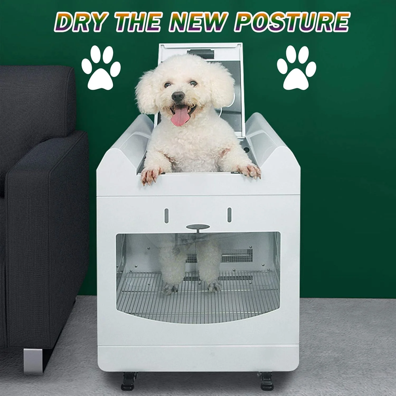 باکس خشک کن حیوانات خانگی GZDdxmc، خشک کن سگ 75 لیتری فضای بزرگ، حمام گربه و سگ بزرگ، نویز پایین 40 دسی بل، مناسب برای مصارف خانگی، سفید باکس خشک کن حیوانات خانگی GZDdxmc، خشک کن سگ 75 لیتری فضای بزرگ، حمام گربه و سگ بزرگ، نویز پایین 40 دسی بل، مناسب برای مصارف خانگی، سفید