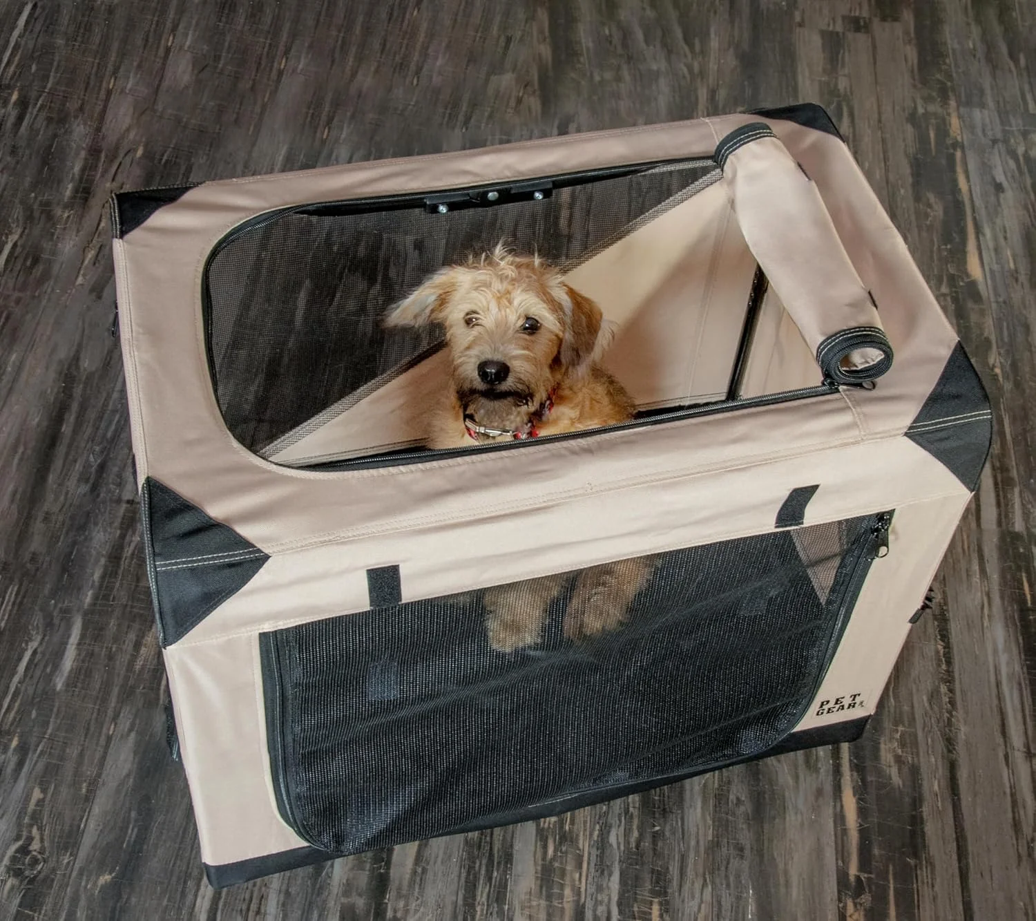  باکس نرم تاشو فوری پت گیر برای سگ، 26 اینچ، کرم