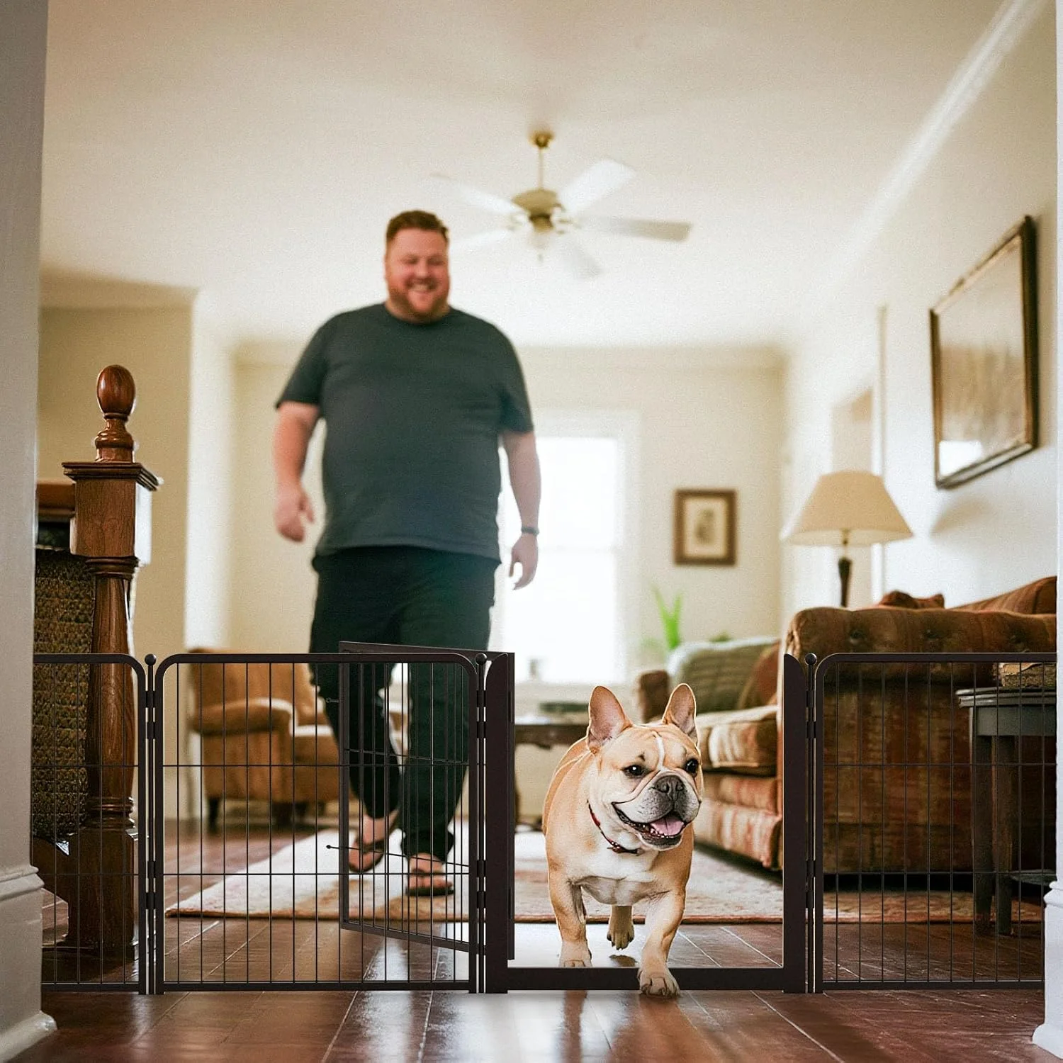 محوطه بازی سگ FXW برای استفاده در داخل خانه - دروازه عریض و بازی ایمن، محوطه سگ 8 پنلی 24 اینچی سنگین برای توله سگ ها و سگ های کوچک، مشکی محوطه بازی سگ FXW برای استفاده در داخل خانه - دروازه عریض و بازی ایمن، محوطه سگ 8 پنلی 24 اینچی سنگین برای توله سگ ها و سگ های کوچک، مشکی