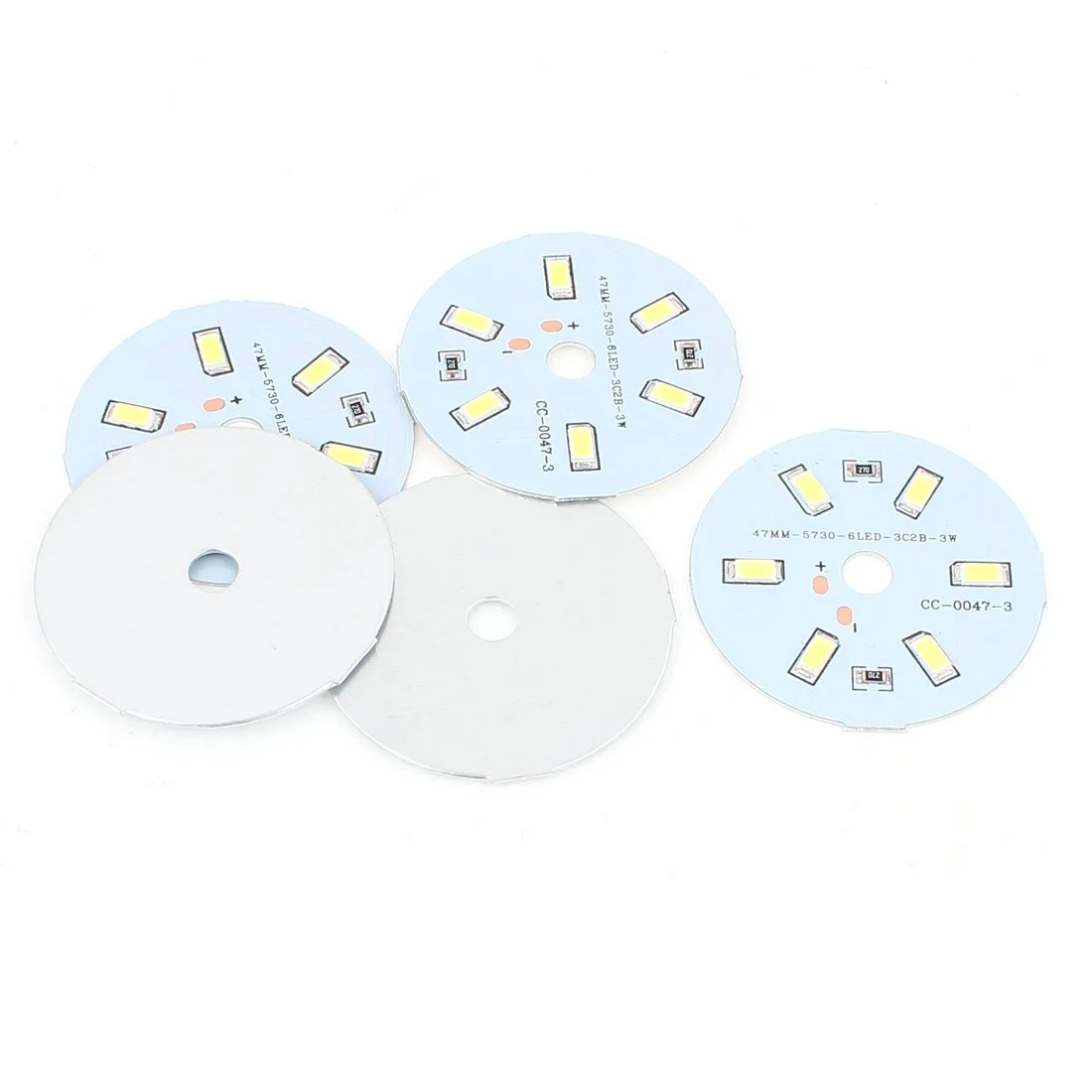 Aexit 5 عدد (برد PCB) 3 وات سفید خالص 6 SMD 5730 LED چراغ پایین آلومینیومی (41ry413qf680) صفحه پایه