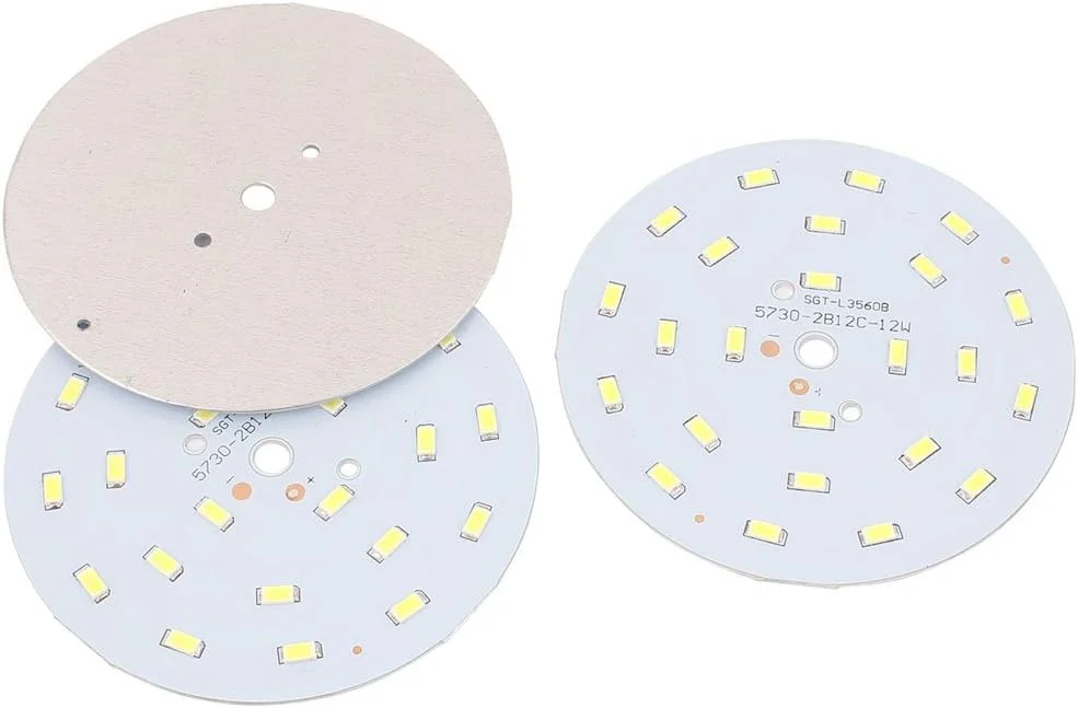 اکسیت 3 عدد برد PCB، توان 12 وات، نور سفید خالص، 24 عدد SMD 5730 LED، چراغ پایین‌تاب، صفحه پایه آلومینیومی (31ry406qf103)