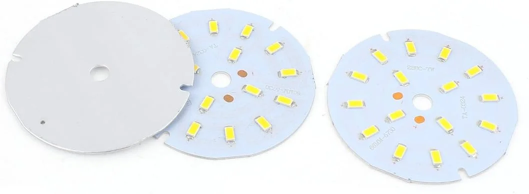 اکسیت 3 عدد برد PCB، توان 7 وات، نور سفید گرم، 16 عدد SMD 5730 LED، چراغ پایین‌تاب آلومینیومی پایه گرد