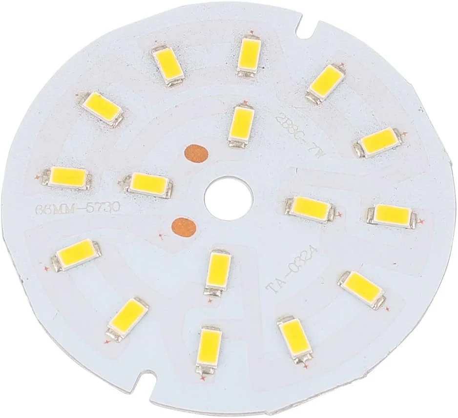 Aexit 7W (برد مدار چاپی) سفید گرم 16 SMD 5730 LED چراغ پایین تاب آلومینیومی (27ry826qf443) پایه گرد