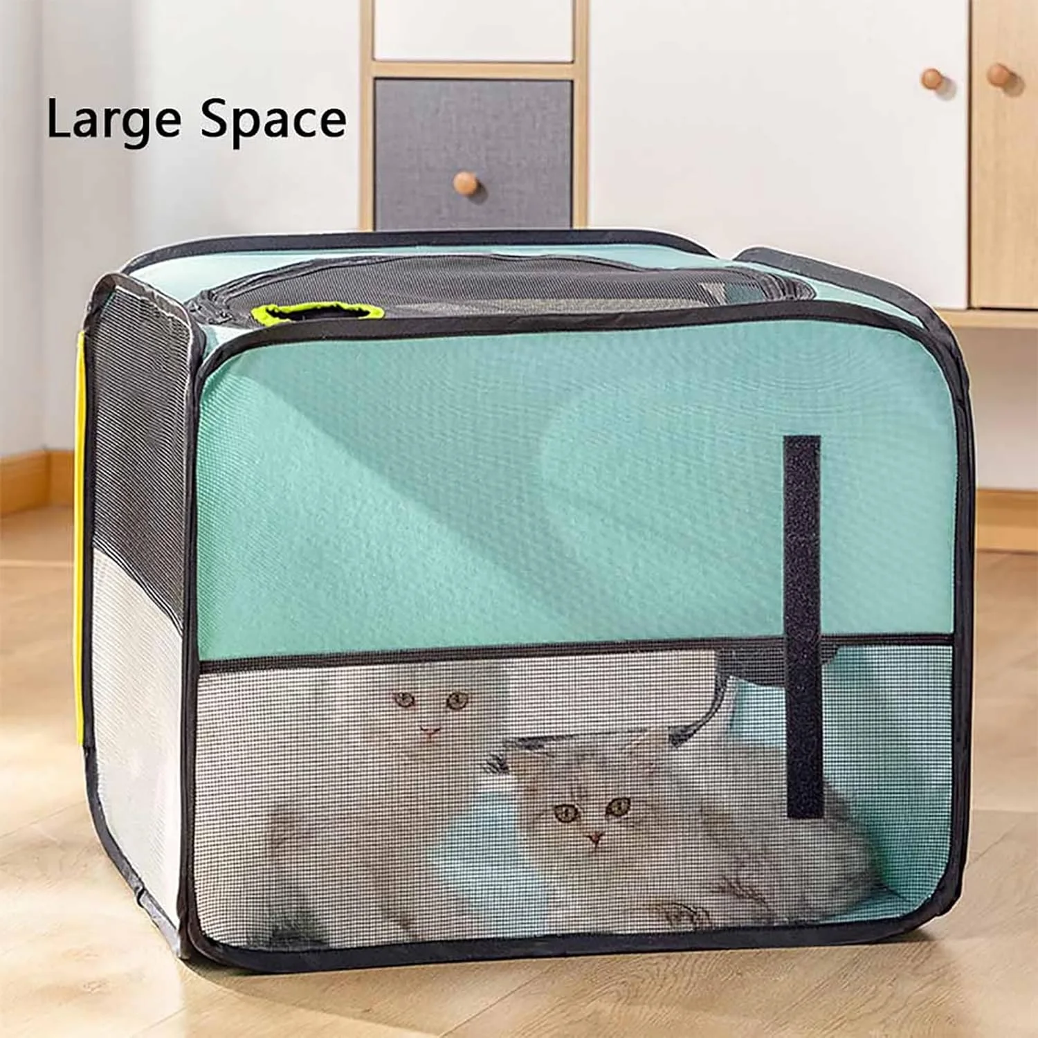 باکس خشک کن حیوانات خانگی ERICAT، خشک کن تاشو برای سگ، خشک کن موی سگ فوق العاده بی صدا، خشک کردن با باد ملایم 360 درجه و کنترل هوشمند دما، خشک کردن چند زاویه ای و نگهداری آسان، برای سگ های کوچک و گربه ها