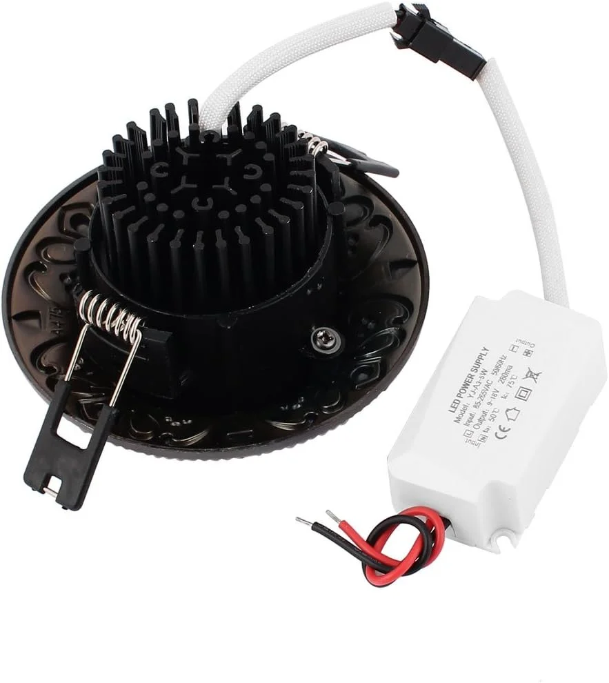 چراغ سقفی ال ای دی 5 وات COB مدل Aexit AC85-265، نور خالص سفید، توکار، رنگ برنزی