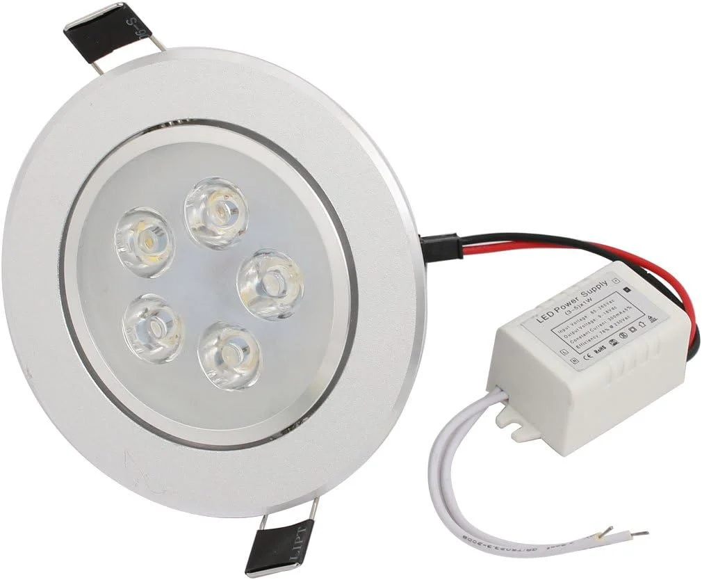 چراغ سقفی ال ای دی گرد نور سفید AC85-265 ν (تجهیزات روشنایی و کنترل)