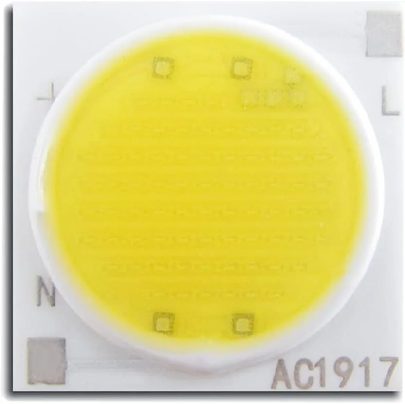 AETOOL - لامپ ال ای دی COB با پایه سرامیکی 3 وات 5 وات 7 وات 9 وات 12 وات 15 وات 20 وات 30 وات 50 وات AC220v دیود آی سی هوشمند برای نورافکن، پروژکتور، چراغ پایین، ال ای دی DIY (سفید سرد 6500K AC220v)