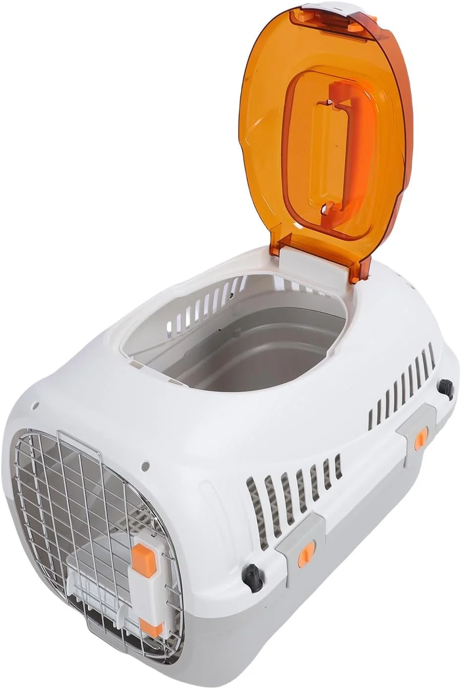 باکس حمل سگ و گربه پلاستیکی فاباتر، باکس پرواز هواپیمایی، لانه، باکس حمل حیوانات خانگی قابل حمل برای سفرهای خارج از منزل، 50.5x32.5x20 سانتی متر