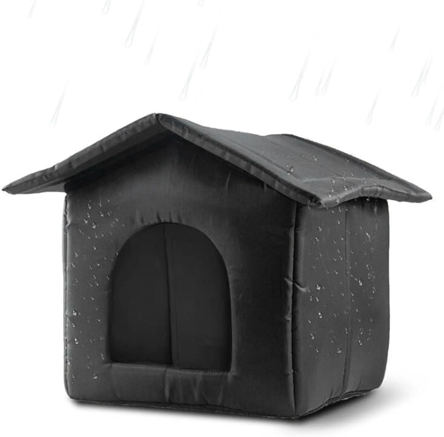 Outdoor Cat Shelter,Warm Dog House Kennel - Waterproof Windproof Oxford Cloth Feral Cat Dogs Animals Kennel Tent for Pet Supplies Balconies Porches Outside