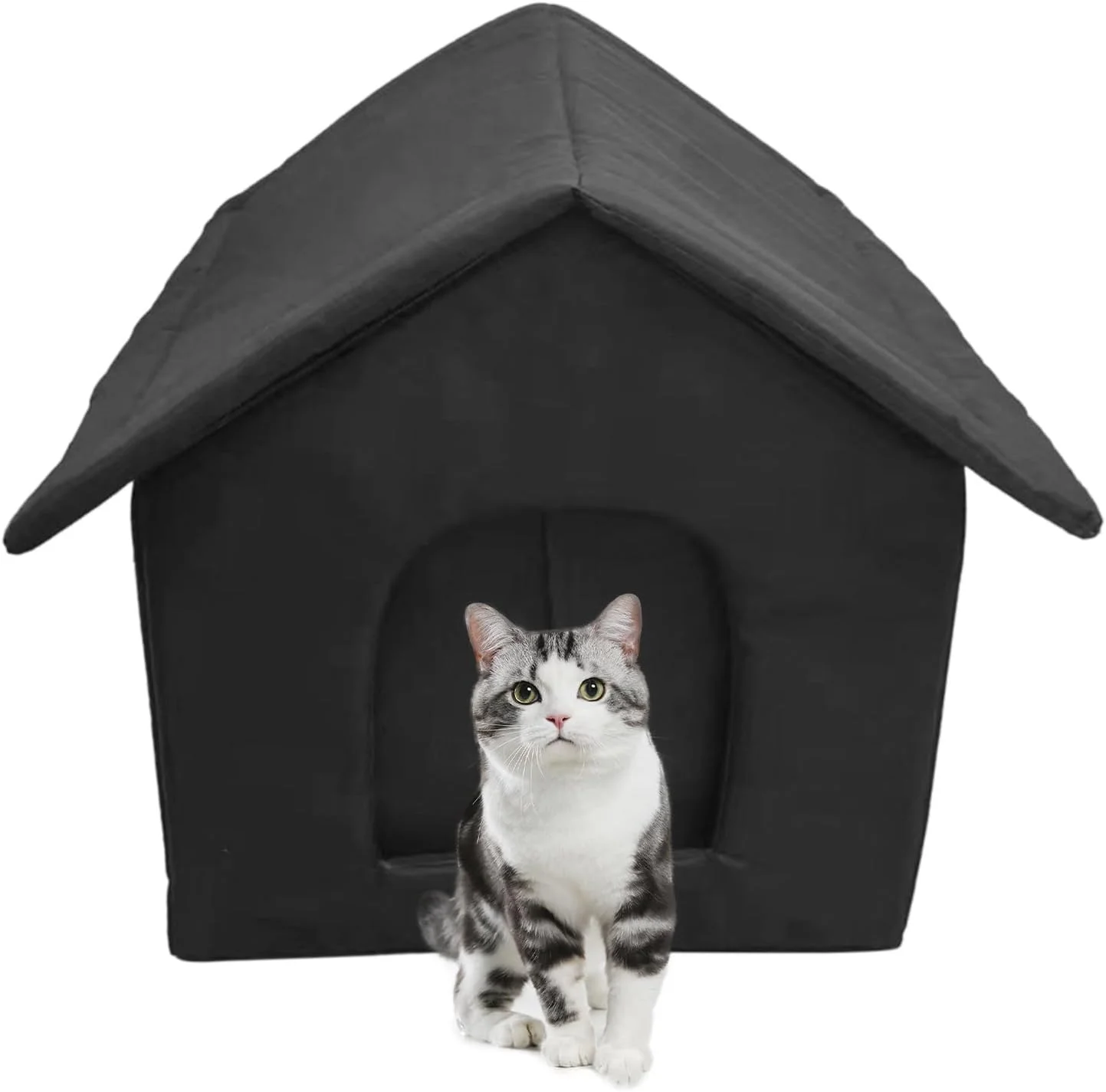 Outdoor Cat Shelter | Warm Animal Shelter - Waterproof Pet Supplies Oxford Cloth Feral Animals Kennel Tent for Outside Balconies Porches Cats Dogs