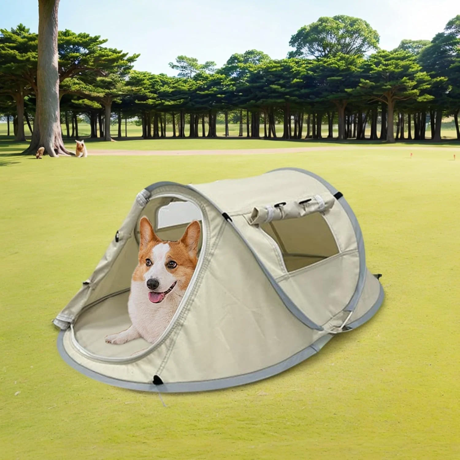 Cat Tent Folding Portable | Pet Shelter for Indoors - UV Resistant Popup Tent for Dog Cat Lawn Balcony Garden Outdoors Indoors Travel Camping Picnic