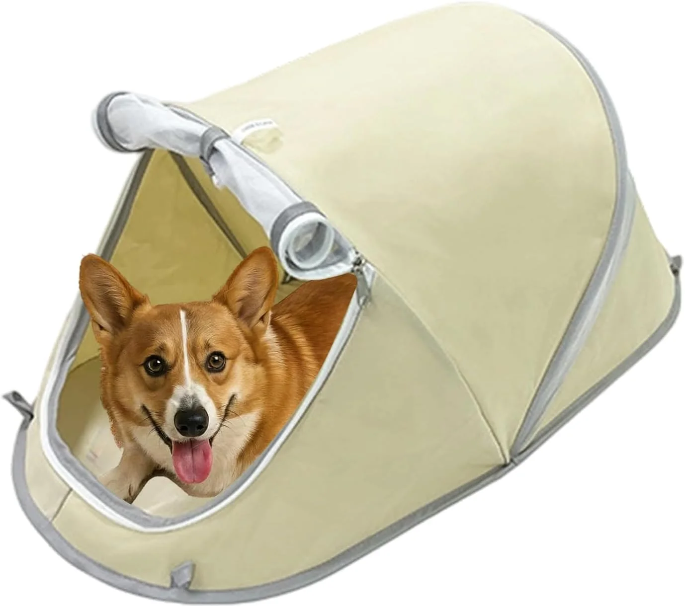 Foldable Pet Tent - Foldable Waterproof Small Dog Crate - Indoor Outdoor Puppy Pet Tent Crates - for Yard Lawn Balcony Patio Picnic Bedroom Camping