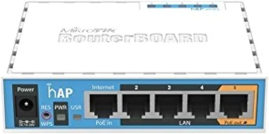 میکروتیک RB951Ui-2nD 2.4GHz hAP 650MHz با 5 پورت LAN و پشتیبانی از 802.11bg و 2x2